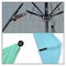 California Umbrella 9' Black Aluminum Market Patio Umbrella, Sunbrella Spectrum Mist 194061335079 - alternate 2